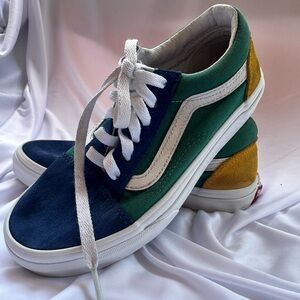 Vans Blue and Green Men's Sneakers